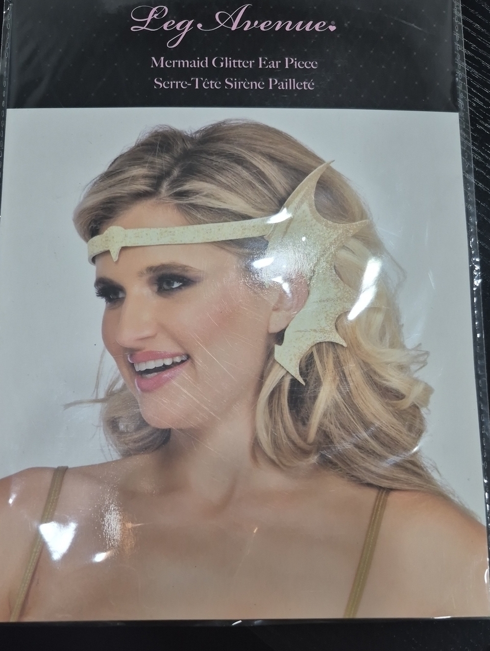 Leg Avenue Gold Mermaid Glitter Ear Piece Headband